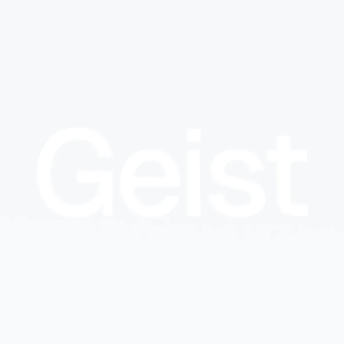 Geist type specimen