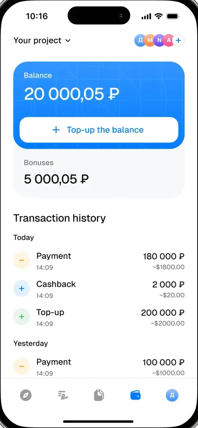 Labpics App — interface