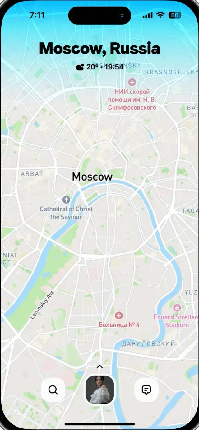 Meetmap — interface