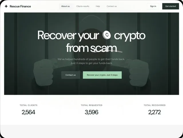 Rescue Finance — interface